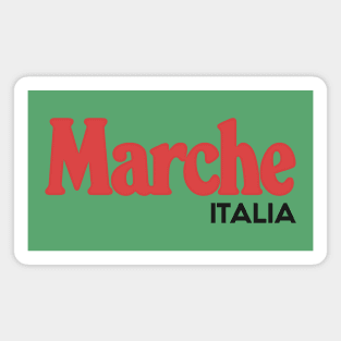 Marche // Italia Typography Region Design Magnet